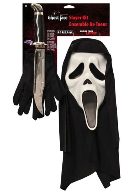ghostface scream costume|Adult Scream Ghostface with Knife Costume Mask .